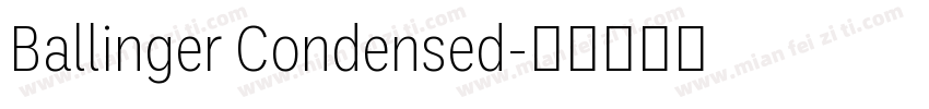 Ballinger Condensed字体转换
